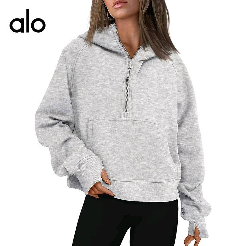 ALO YOGA 💰88💎支持一件代发
aloyoga 纯色秋冬上新新款连帽拉链加厚卫衣宽松上衣外套
【品牌】AlO
【款号】D130
【面料】涤纶+氨纶
【颜色】白色，粉色，黑色，咖啡色，绿色，浅灰色，浅绿色，紫色
【尺码】S，M，L，XL
 专柜同款品质，厂家直销，货源充足，售后保障