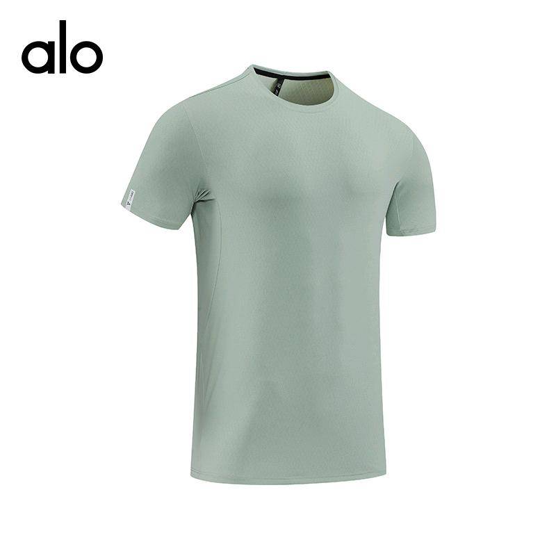 ALO YOGA 💰78💎支持一件代发
aloyoga 男运动速干衣夏季薄款宽松休闲上衣女跑步服篮球冰丝训练T恤
【品牌】ALO 
【款号】R438
【面料】锦纶/氨纶
【颜色】白色，果绿，黑色，湖蓝色，麻黑，雾霾蓝
【尺码】S，M，L，XL，2XL，3XL，4XL
 专柜同款品质，厂家直销，货源充足，售后保障