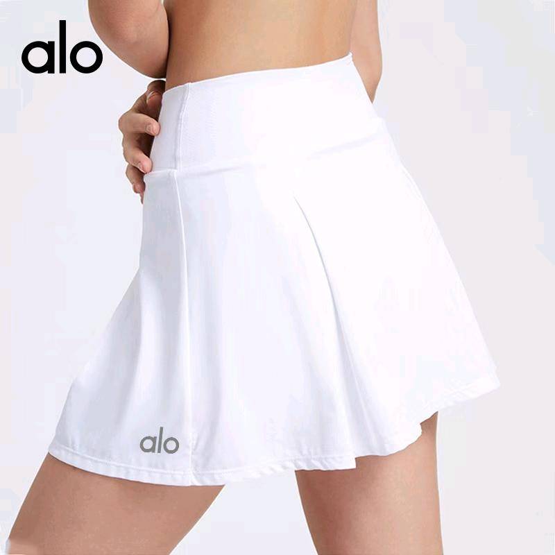ALO YOGA 💰78💎支持一件代发
alo yoga速干健身跑步运动网球裙口袋半身裙百褶裙
【品牌】ALO 
【款号】YQ213
【面料】锦纶/尼龙
【颜色】白色，黑色，气球蓝
【尺码】S，M，L，XL
 专柜同款品质，厂家直销，货源充足，售后保障