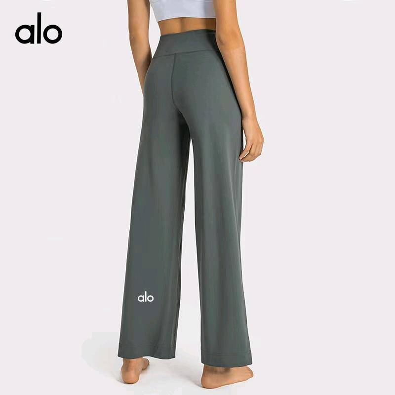 ALO YOGA 💰104💎支持一件代发 
aloyoga锦纶零感束腰抽绳阔腿裤双侧大口袋直筒百搭健身运动长裤
【品牌】alo
【款号】JY336
【面料】棉类混纺
【颜色】白蛋白，丛林绿，黑色，沥青蓝，石墨灰，蒸馏咖啡，棕褐色，比利时蓝，烤棕色，鼠尾草绿
【尺码】4，6，8，10，12
 专柜同款品质，厂家直销，货源充足，售后保障