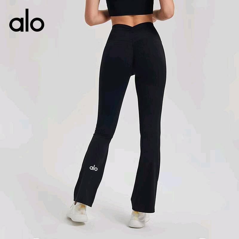 ALO YOGA 💰88💎支持一件代发
aloyoga春秋喇叭健身裤女高腰提臀运动紧身显瘦外穿微喇瑜伽裤
【品牌】ALO 
【款号】CK2400
【面料】棉
【颜色】黑色，可可色，奶茶棕，甜茶橙，乌木灰，野青树
【尺码】S，M，L，XL
 专柜同款品质，厂家直销，货源充足，售后保障
