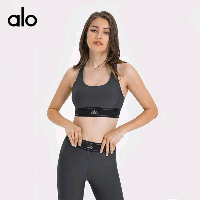ALO YOGA 💰148💎支持一件代发
aloyoga欧美跨境撞色健身服套装美背防震瑜伽内衣高腰提臀运动紧身裤套装
【品牌】AlO
【款号】DW346+DL347
【面料】棉类混纺
【颜色】黑色，可可色，本布白，石墨灰，海军蓝
【尺码】4/S，6/M，8/L，10/XL，12/XXL
 专柜同款品质，厂家直销，货源充足，售后保障