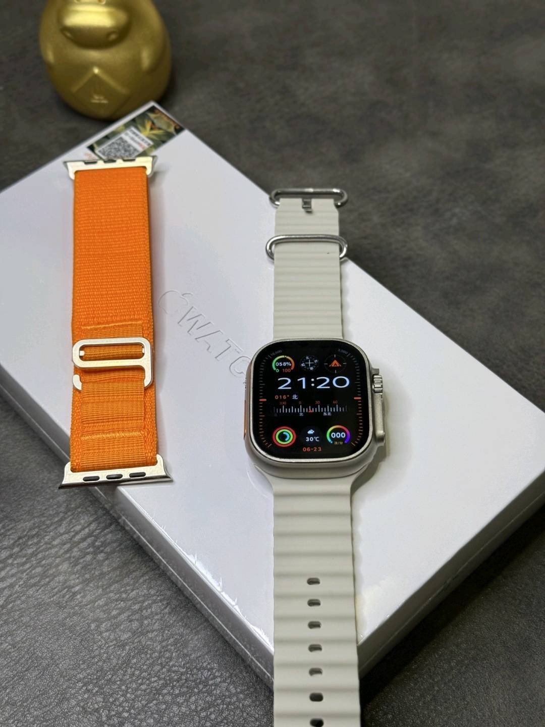 支持登录微信‼️💰280 苹果AppleWatch Ultra2苹果手表 京东升级版 新增回复微信消息功能‼️各位期待的升级款来了 目前唯一能在手表上直接回复微信消息的1:1苹果手表 莆田京东升级款 外包装跟正品一样带苹果图标 到手逼格跟正品无异！区别市面华强北一眼假版本 46