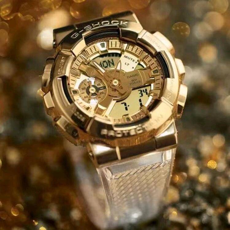 💰110 卡西欧手表男gshock黑暗海洋钢铁之心海神限量版不屈之光，唤醒经典再造经典，以GA-110系列为原型，让经典进化重生，金属表壳系列GM-110，释出三款瞩目配色，为腕间打造三款风格各异的腕「尚」重兵器。👍