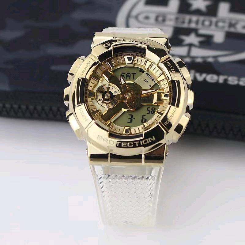 💰110 卡西欧手表男gshock黑暗海洋钢铁之心海神限量版不屈之光，唤醒经典再造经典，以GA-110系列为原型，让经典进化重生，金属表壳系列GM-110，释出三款瞩目配色，为腕间打造三款风格各异的腕「尚」重兵器。👍