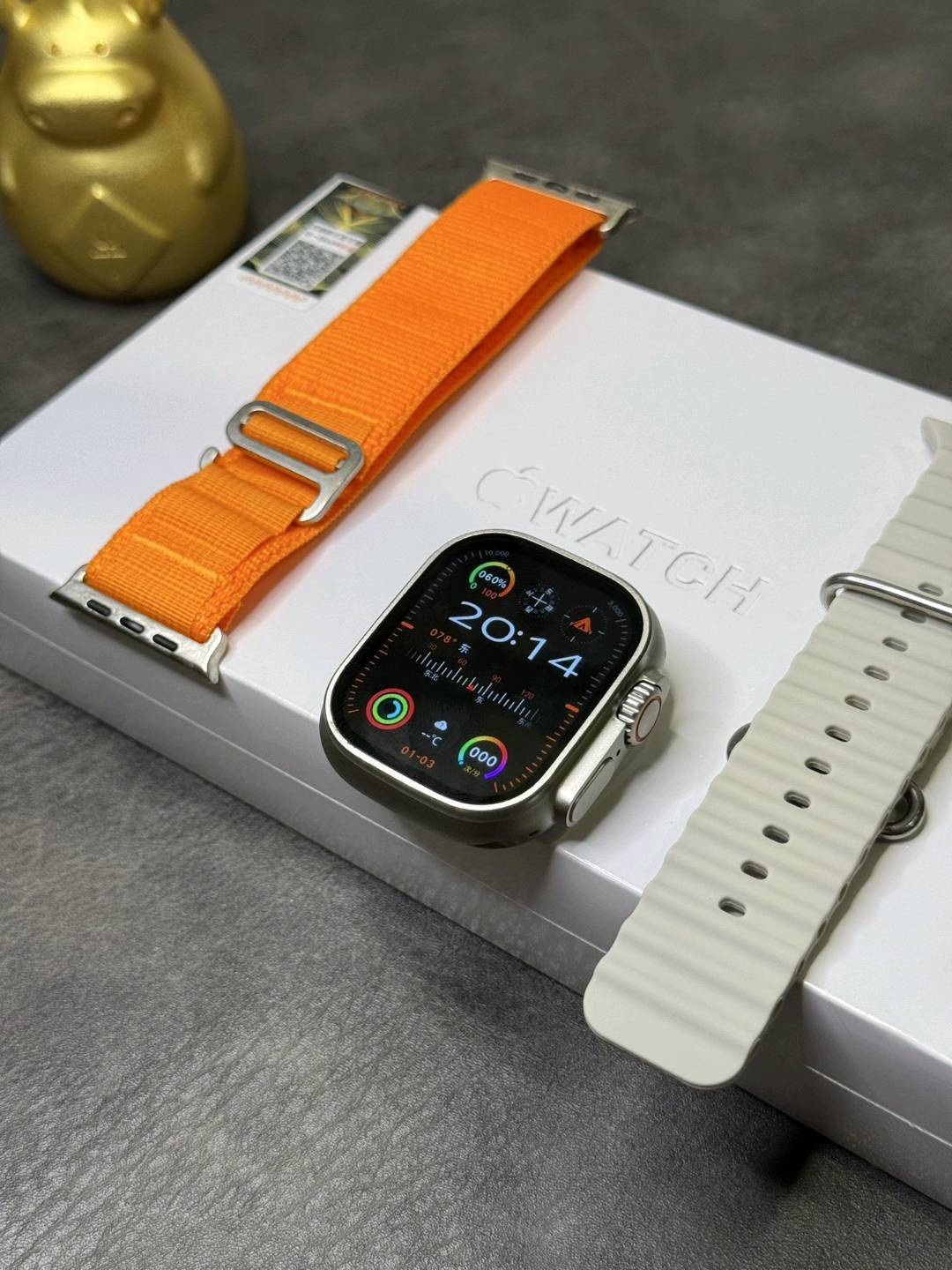 支持登录微信‼️💰280 苹果AppleWatch Ultra2苹果手表 京东升级版 新增回复微信消息功能‼️各位期待的升级款来了 目前唯一能在手表上直接回复微信消息的1:1苹果手表 莆田京东升级款 外包装跟正品一样带苹果图标 到手逼格跟正品无异！区别市面华强北一眼假版本 46