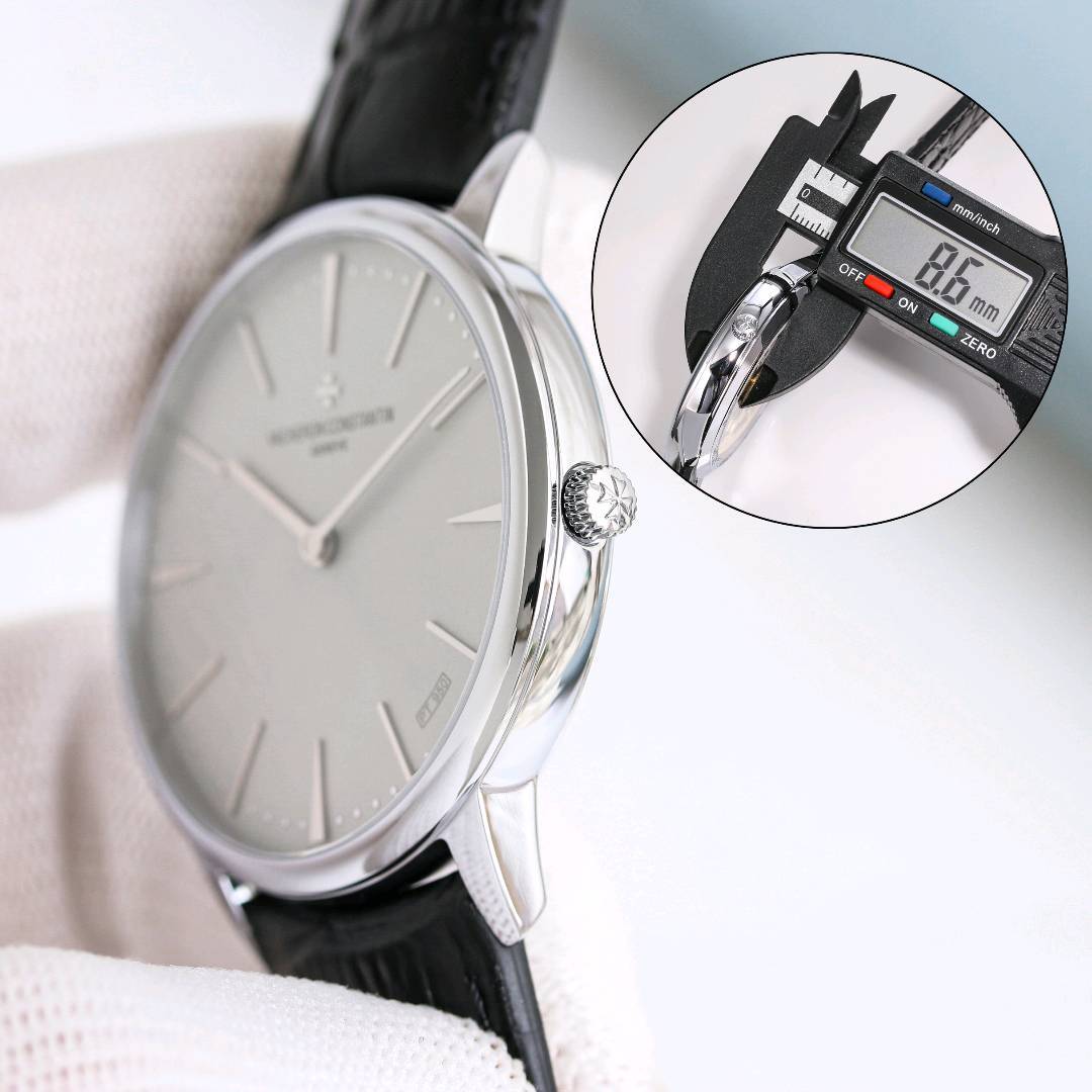 VC+ Factory 原版78克配重版 江诗丹顿 传承系列 85180腕表  【表壳】唯一对版尺寸：40mmX8.65mm 【重量】告别轻飘飘，唯一对版原装K金78克重量 【机芯】唯一对版摆轮方向9015改江诗丹顿自产2450机芯，从夹板到钢轮等部件均由制表师精工装饰，最大限度