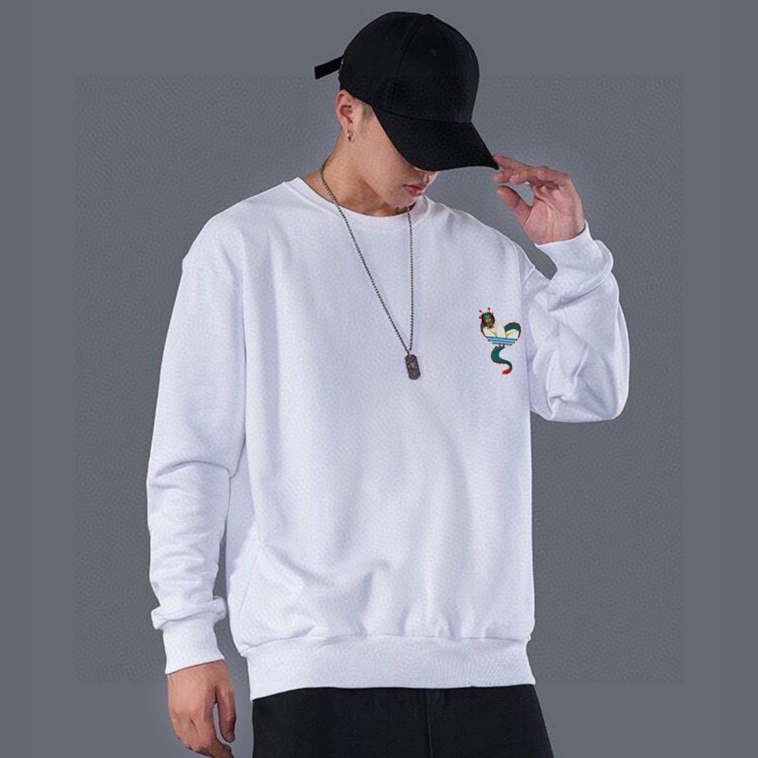 不加绒💰150 水貂绒💰170 Adidas/阿迪达斯经典圆领长袖卫衣➕长裤休闲运动套装！百搭不挑人！  颇具标志性的logo与各种元素碰撞！超级吸睛！真的超适合日常穿着，高品质的棉质以及布面处理，亲肤透气，男女均可驾驭，打破性别局限性。 卫裤腰部松紧带抽绳，上身效果超赞！超舒适