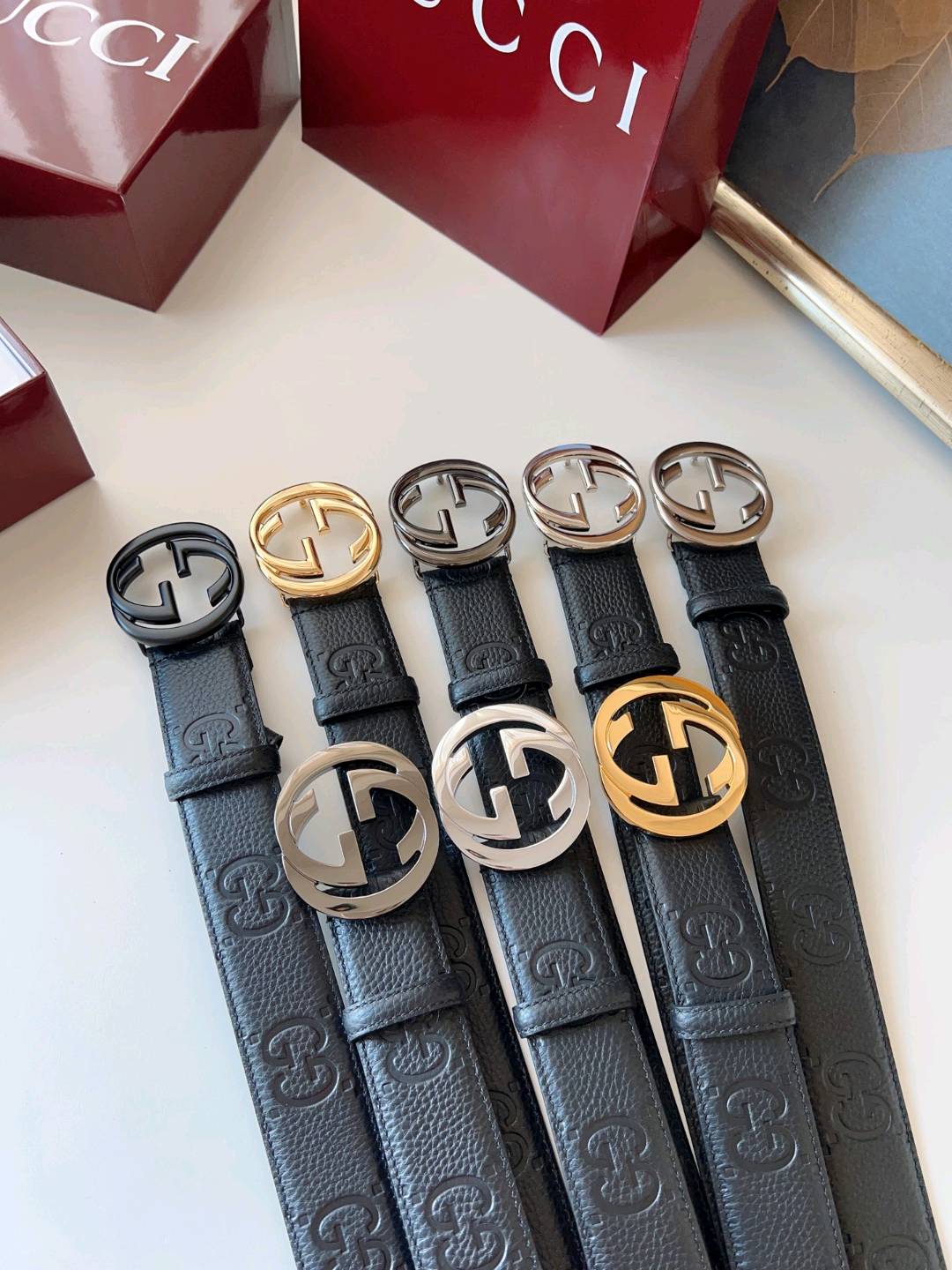 🛒古奇原单腰带 ￥210 高级百搭/全套包装/宽度：3.8cm  立即抢购👉#小程序://微购相册/高清看款/faDLqdTieuiXcEb